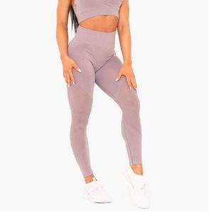 GEO SEAMLESS HIGH WAISTED LEGGINGS - RYDERWEAR- M